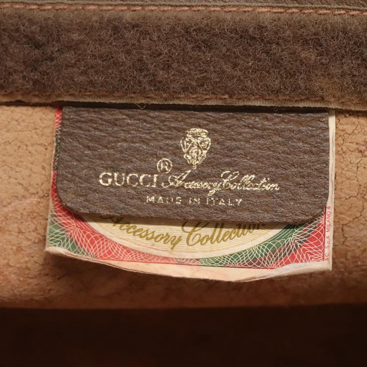GUCCI GG Supreme Web Sherry Line Clutch Bag PVC Beige Red 89 01 032 Auth th5635