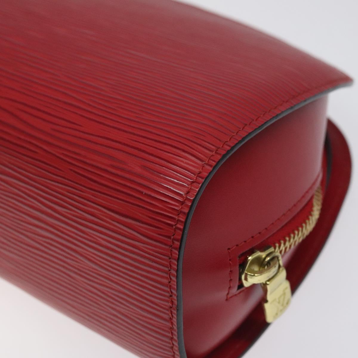 LOUIS VUITTON Epi Dauphine MM Pouch Red M48457 LV Auth th5640