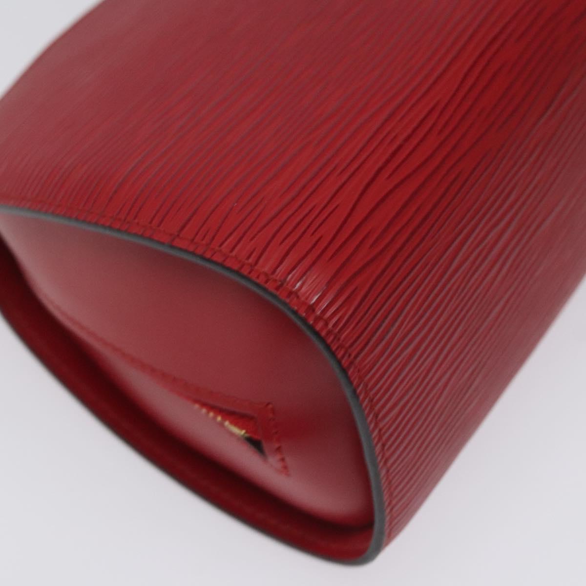 LOUIS VUITTON Epi Dauphine MM Pouch Red M48457 LV Auth th5640