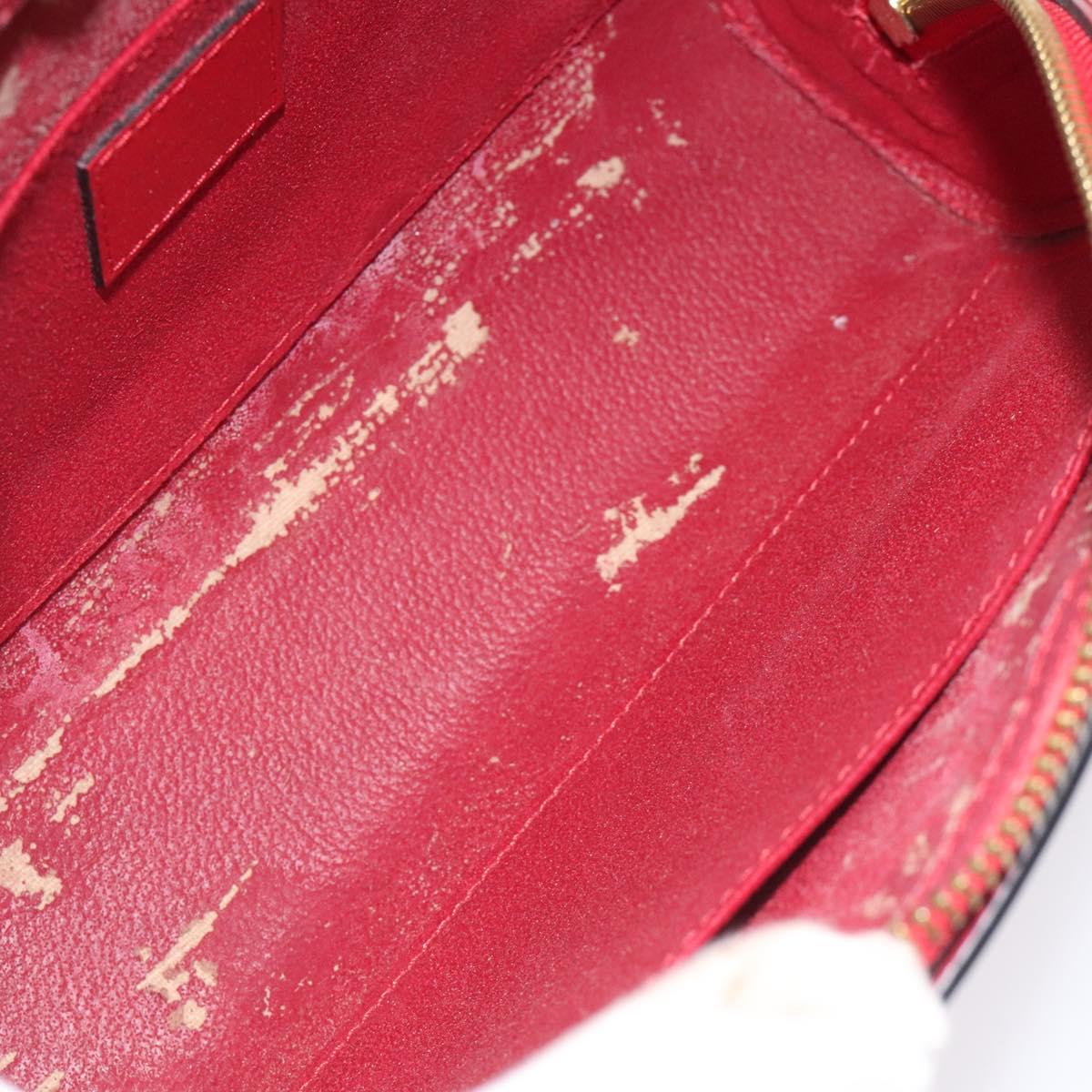 LOUIS VUITTON Epi Dauphine MM Pouch Red M48457 LV Auth th5640