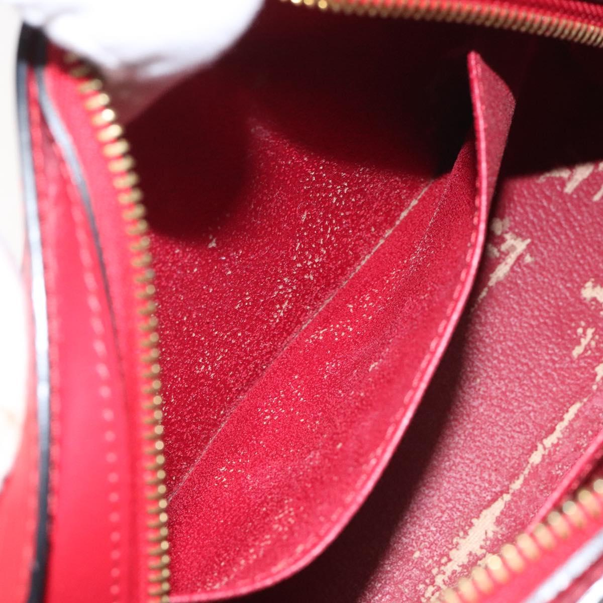 LOUIS VUITTON Epi Dauphine MM Pouch Red M48457 LV Auth th5640