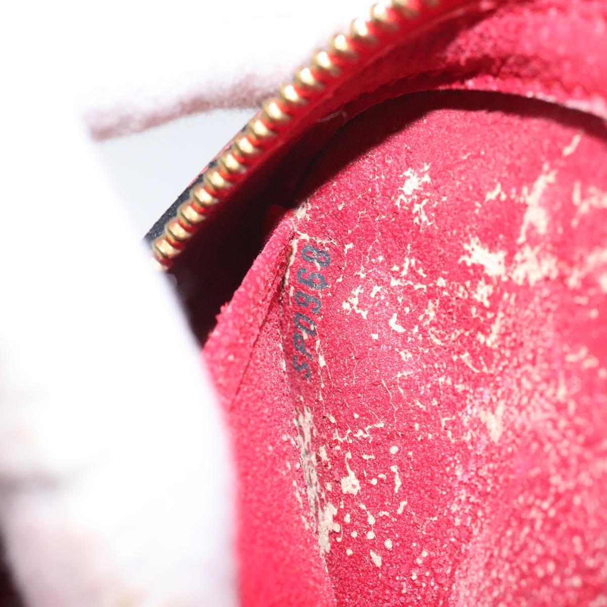 LOUIS VUITTON Epi Dauphine MM Pouch Red M48457 LV Auth th5640
