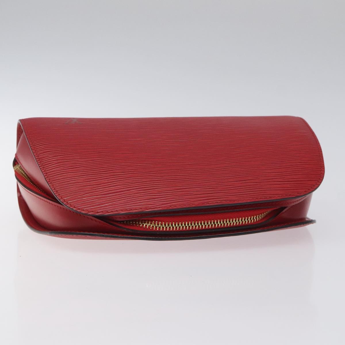 LOUIS VUITTON Epi Dauphine MM Pouch Red M48457 LV Auth th5640