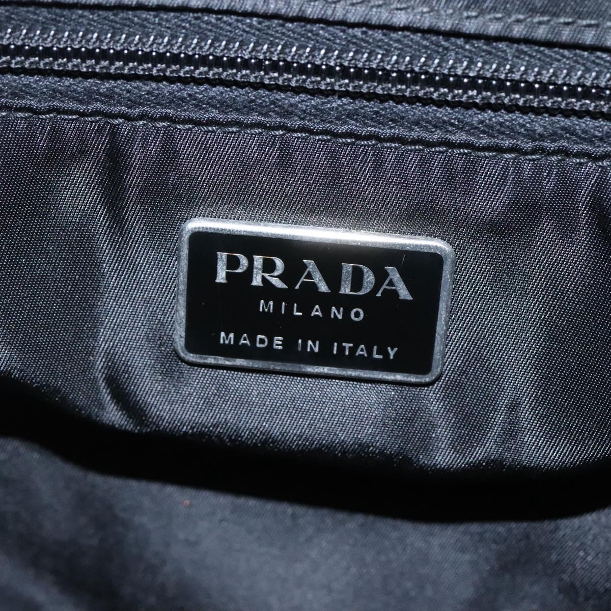 PRADA Hand Bag Nylon Green Auth th5642