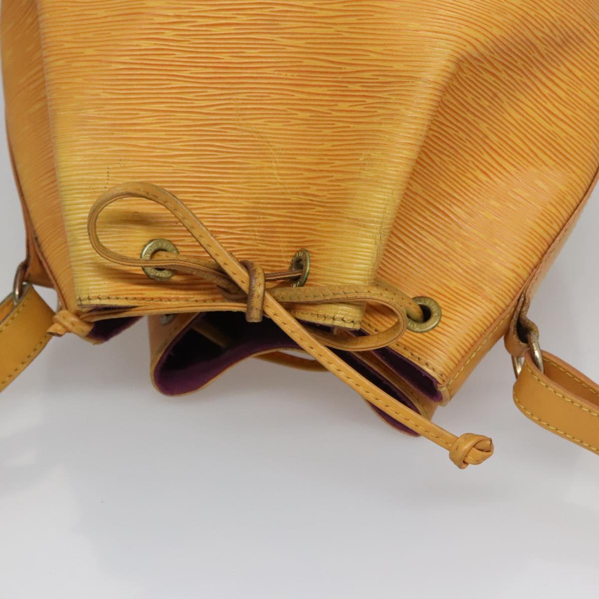 LOUIS VUITTON Epi Petit Noe Shoulder Bag Yellow M44109 LV Auth th5672