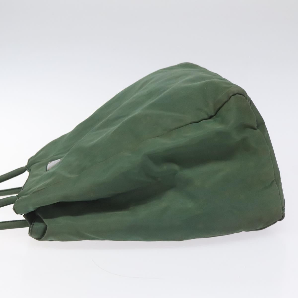 PRADA Hand Bag Nylon Khaki Auth th5681