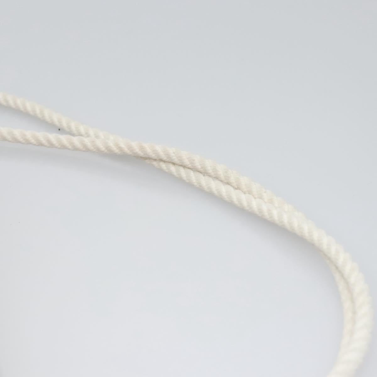 BURBERRY Backpack Canvas White Brown Auth th5698