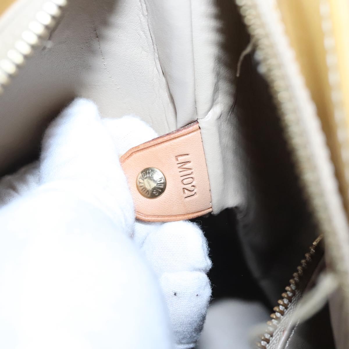 LOUIS VUITTON Monogram Vernis Houston Hand Bag Beige M91004 LV Auth th5702
