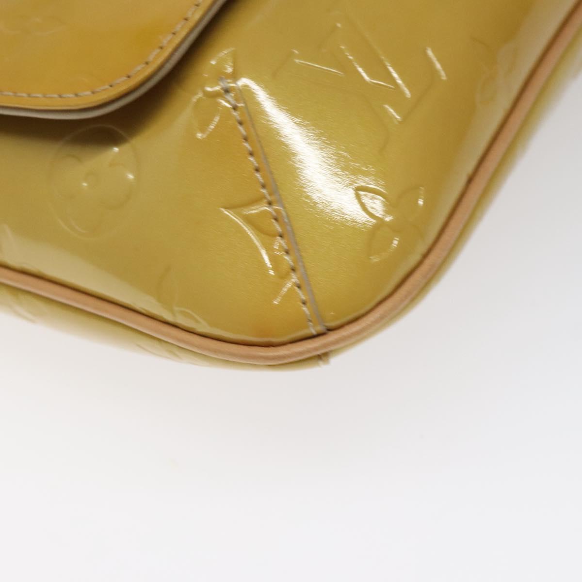 LOUIS VUITTON Monogram Vernis Thompson Street Bag Beige M91301 LV Auth th5733