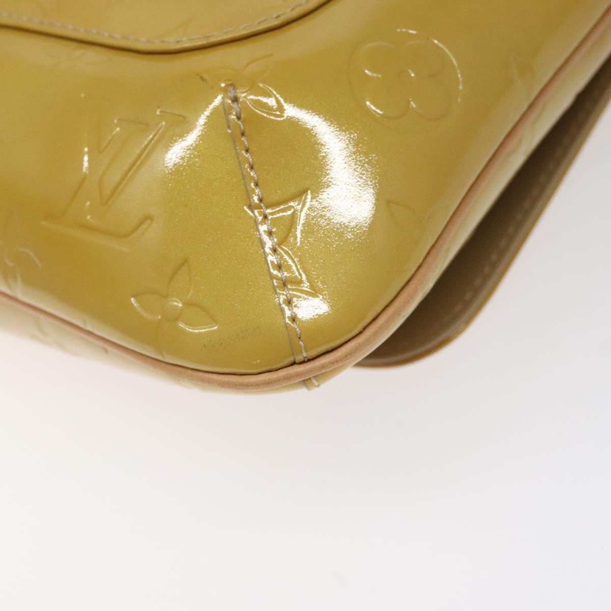 LOUIS VUITTON Monogram Vernis Thompson Street Bag Beige M91301 LV Auth th5733