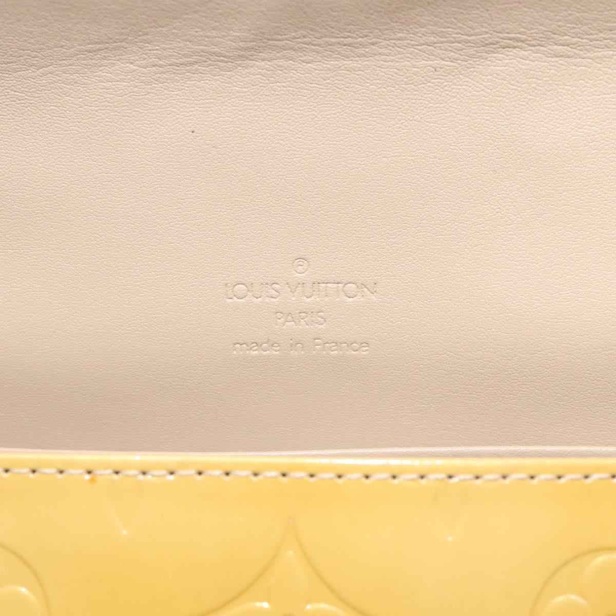 LOUIS VUITTON Monogram Vernis Thompson Street Bag Beige M91301 LV Auth th5733