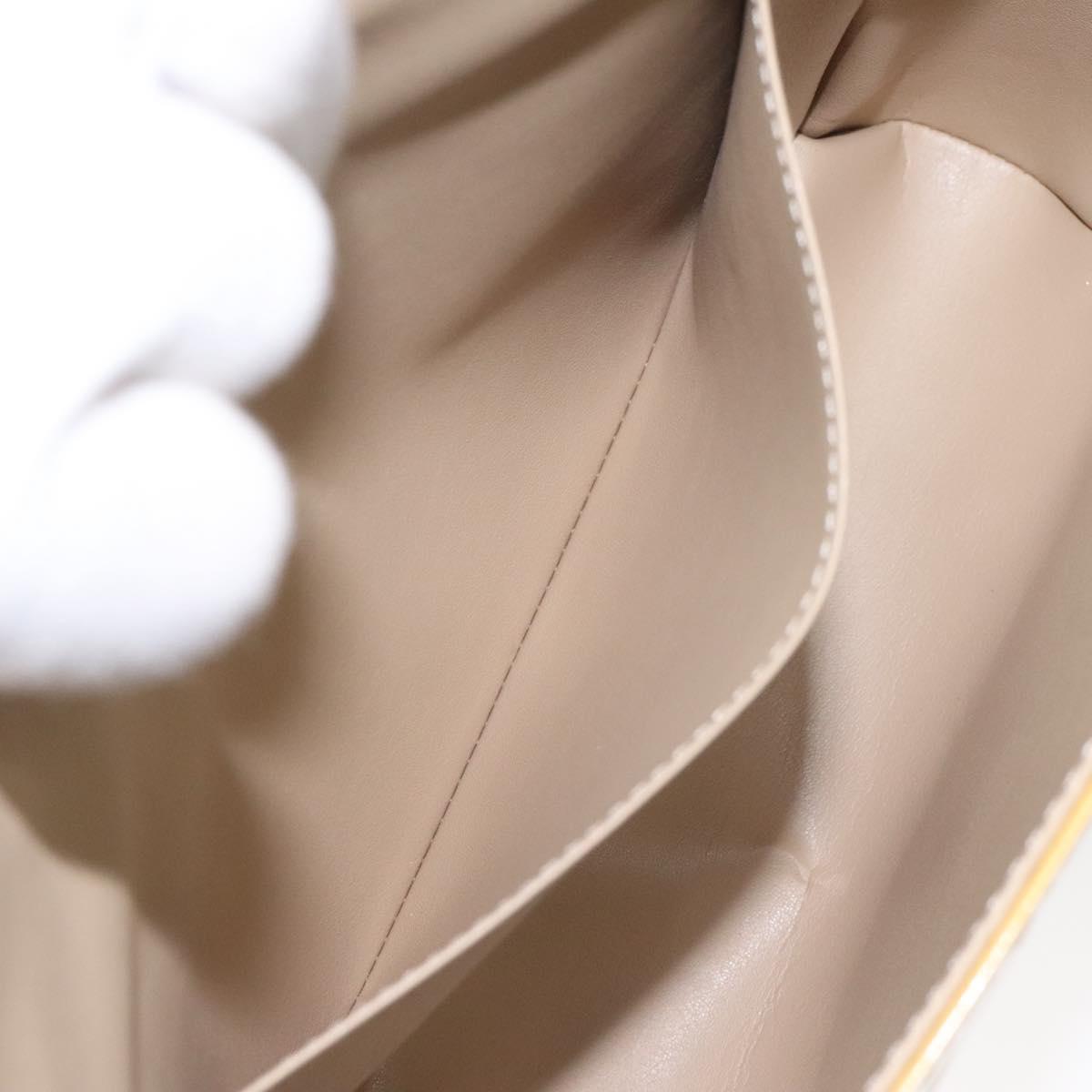 LOUIS VUITTON Monogram Vernis Thompson Street Bag Beige M91301 LV Auth th5733