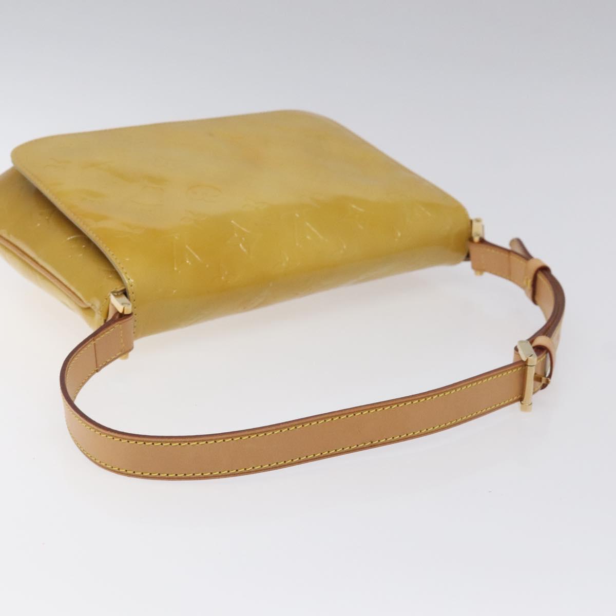 LOUIS VUITTON Monogram Vernis Thompson Street Bag Beige M91301 LV Auth th5733