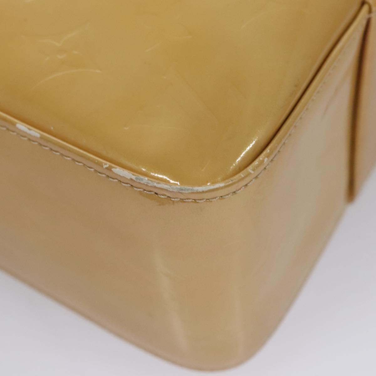 LOUIS VUITTON Monogram Vernis Columbus Tote Bag Beige M91023 LV Auth th5734