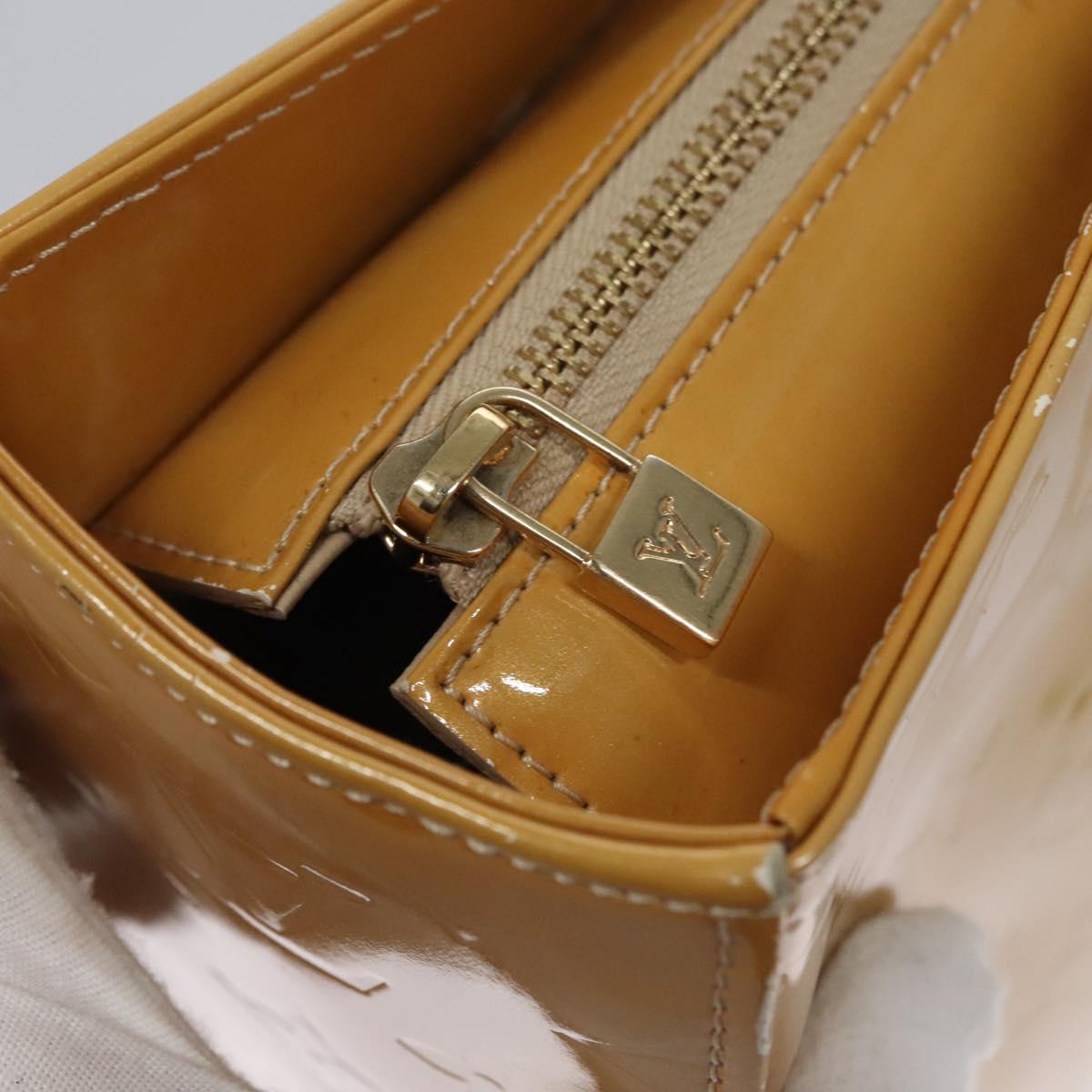 LOUIS VUITTON Monogram Vernis Columbus Tote Bag Beige M91023 LV Auth th5734