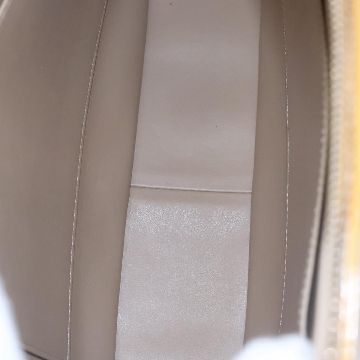 LOUIS VUITTON Monogram Vernis Columbus Tote Bag Beige M91023 LV Auth th5734