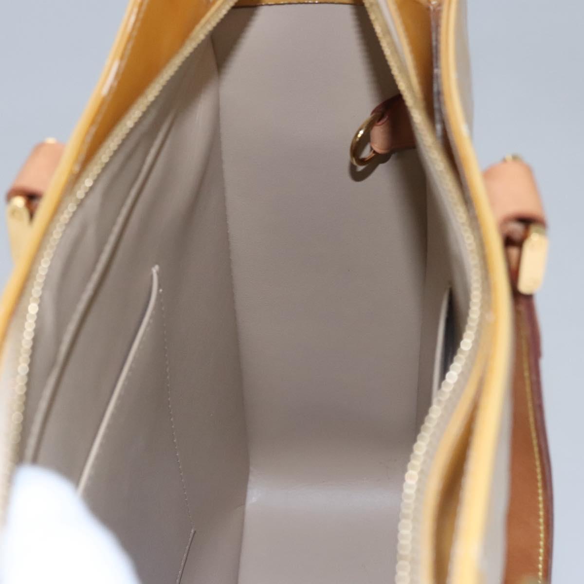 LOUIS VUITTON Monogram Vernis Columbus Tote Bag Beige M91023 LV Auth th5734