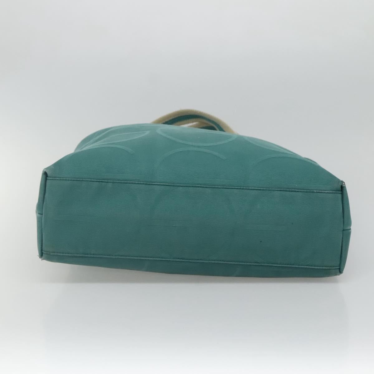 GUCCI Tote Bag Canvas Blue 123439 Auth th5768