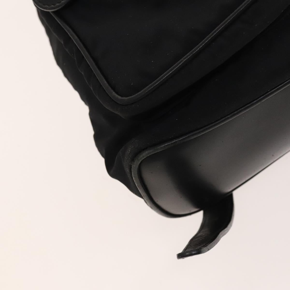 GUCCI Bamboo Backpack Leather Black Auth th5812