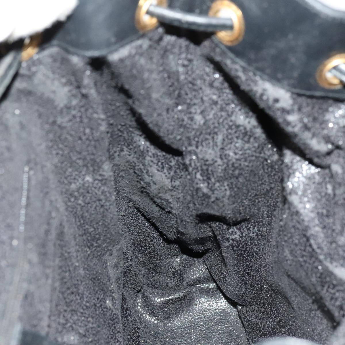 GUCCI Bamboo Backpack Leather Black Auth th5812