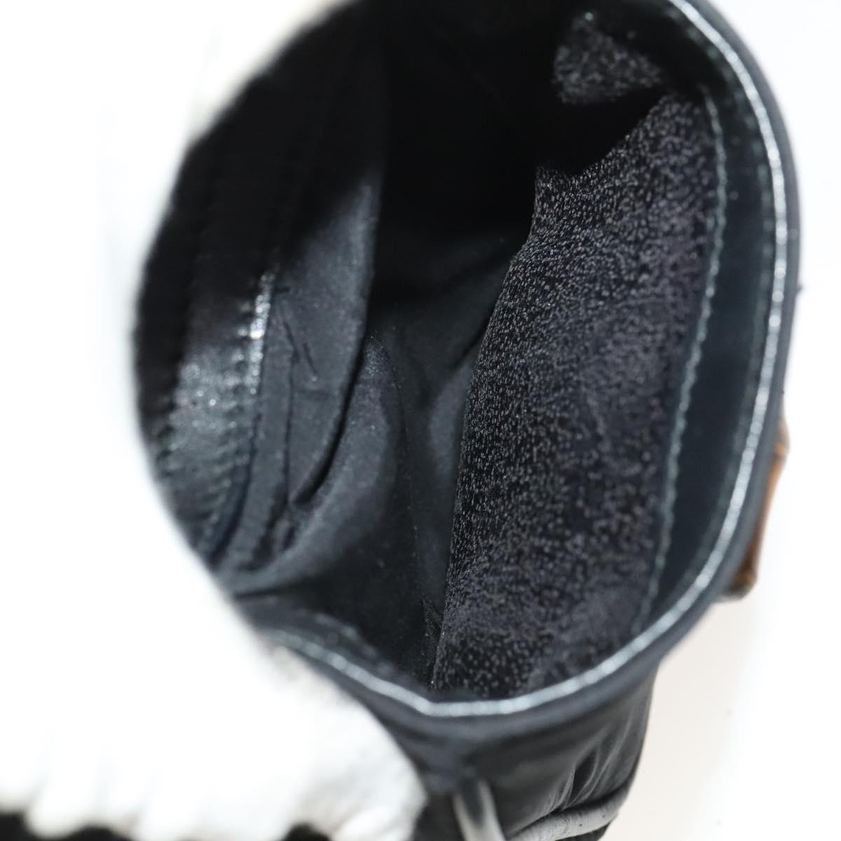 GUCCI Bamboo Backpack Leather Black Auth th5812