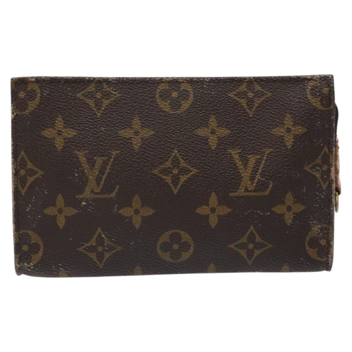 LOUIS VUITTON Monogram Bucket PM Accessory Pouch LV Auth th5816