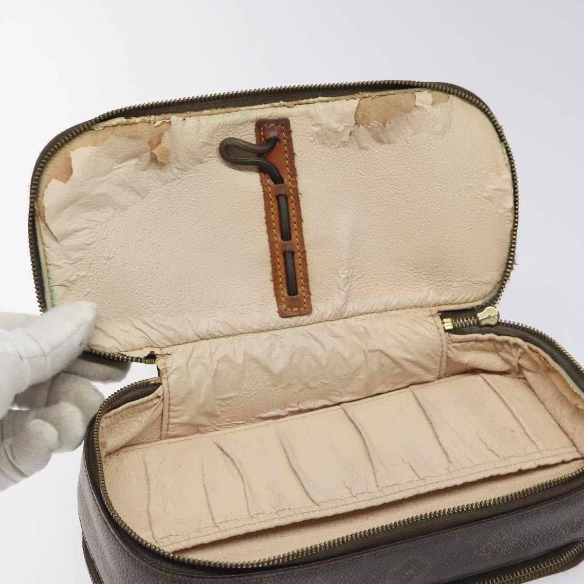 LOUIS VUITTON Monogram Trousse Brush MG Cosmetic Pouch M47505 LV Auth th5818