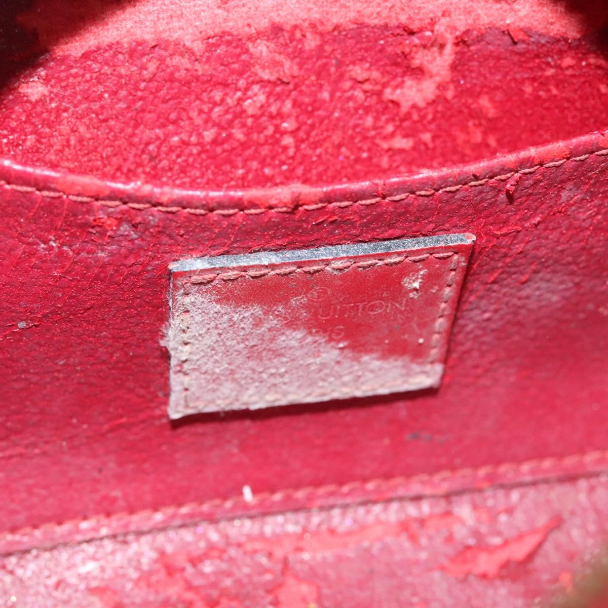 LOUIS VUITTON Epi Dauphine PM Pouch Castilian Red M48447 LV Auth th5819