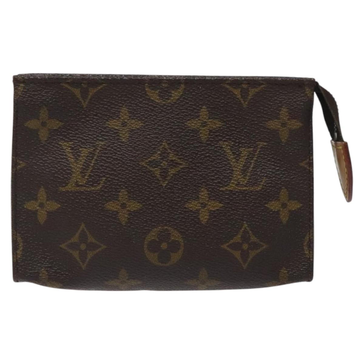 LOUIS VUITTON Monogram Poche Toilette 15 Pouch M47546 LV Auth th5824