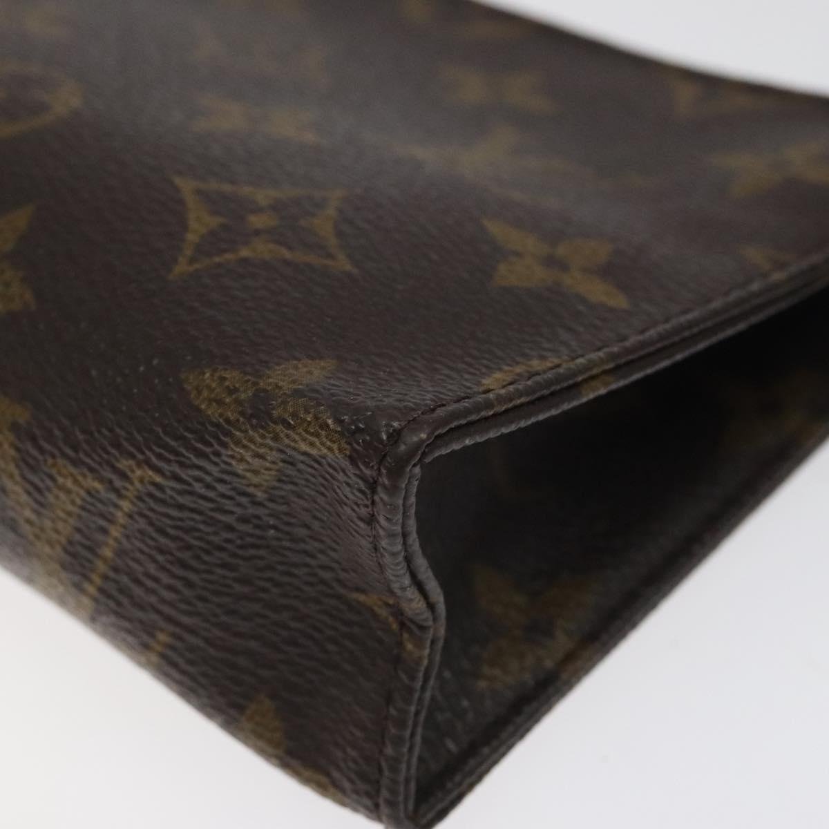 LOUIS VUITTON Monogram Poche Toilette 15 Pouch M47546 LV Auth th5824
