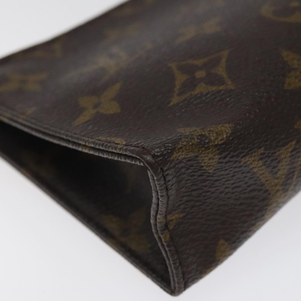 LOUIS VUITTON Monogram Poche Toilette 15 Pouch M47546 LV Auth th5824