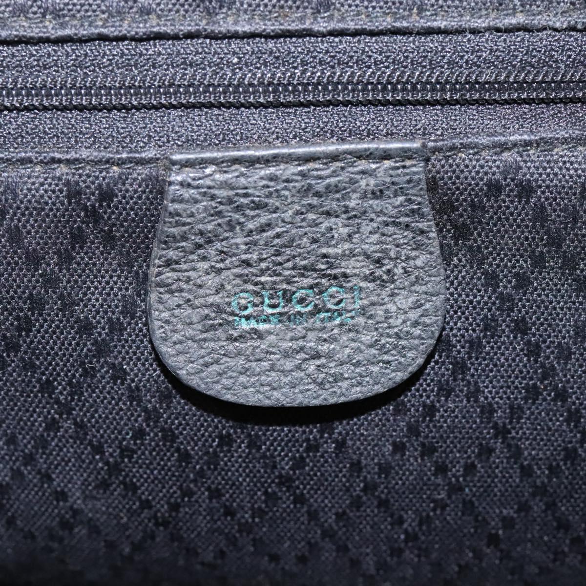 GUCCI Bamboo Backpack Suede Black Gold 003 2058 0016 Auth th5828