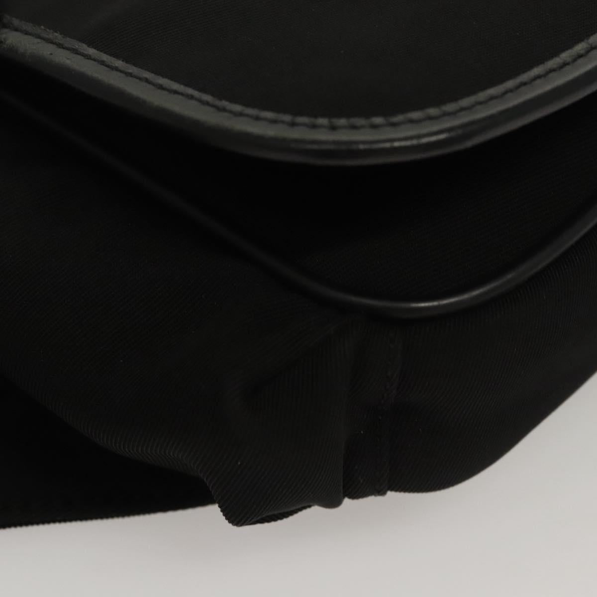 BALLY Waist bag Canvas Black Silver Auth th5841