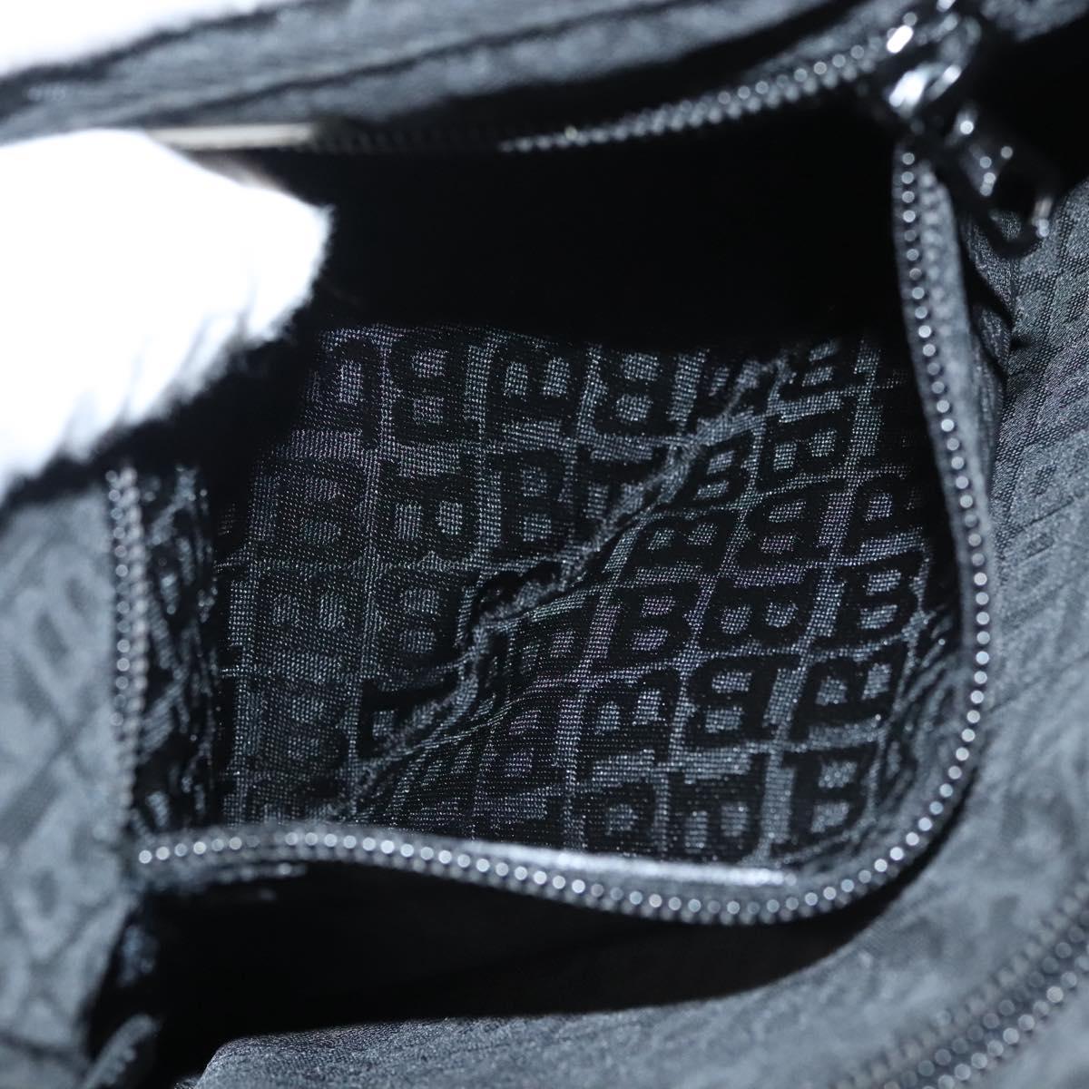 BALLY Waist bag Canvas Black Silver Auth th5841