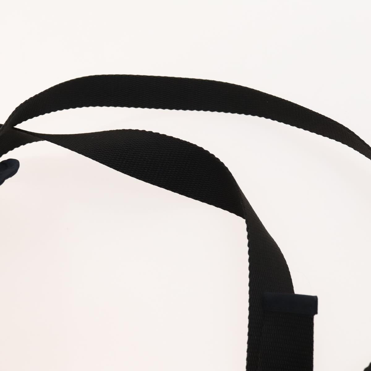 PRADA Backpack Nylon Navy Silver Auth th5858