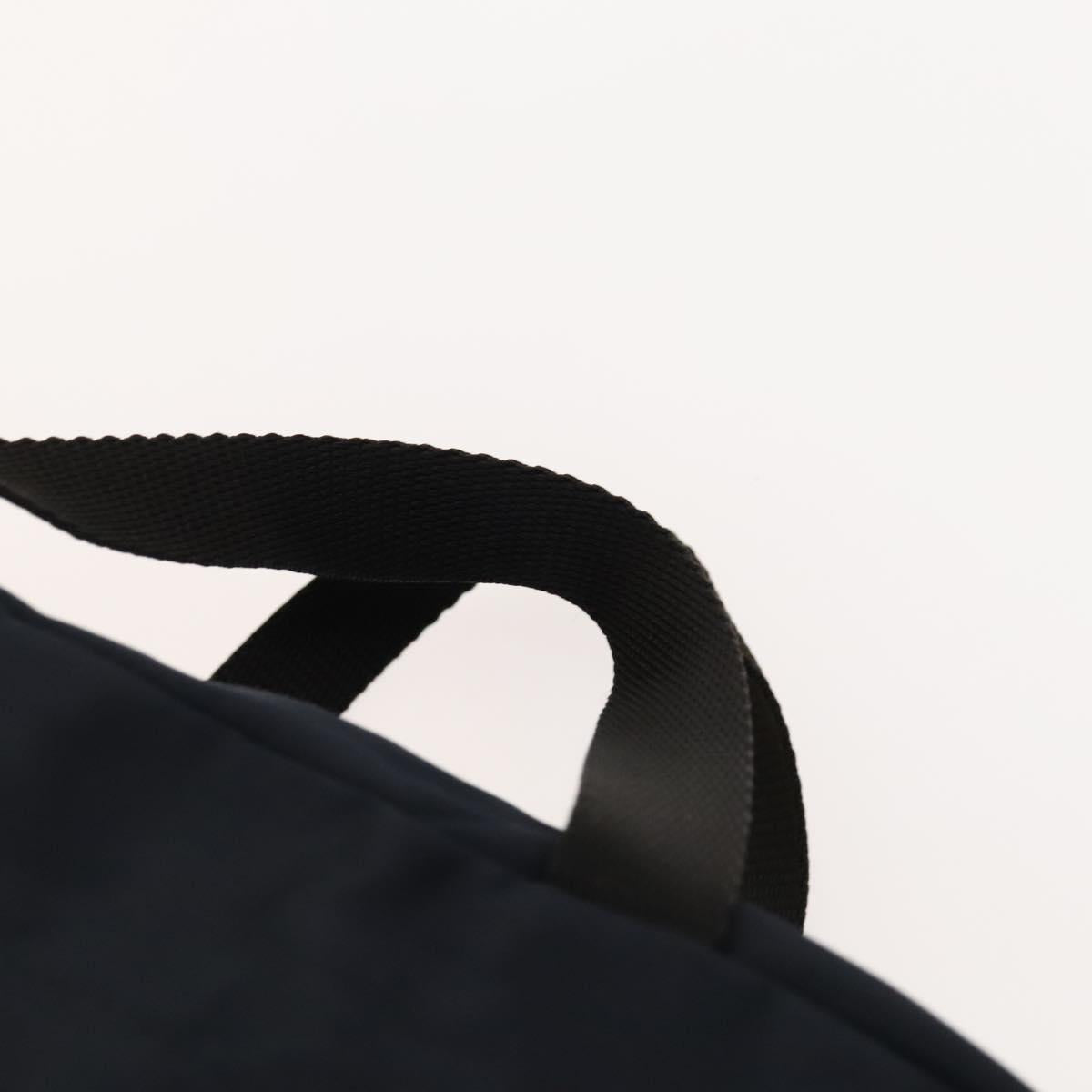 PRADA Backpack Nylon Navy Silver Auth th5858