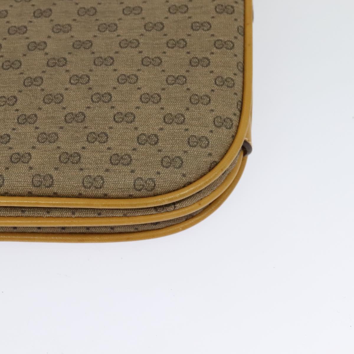 GUCCI Micro GG Supreme Shoulder Bag PVC Beige Gold 001 406 1780 Auth th5863