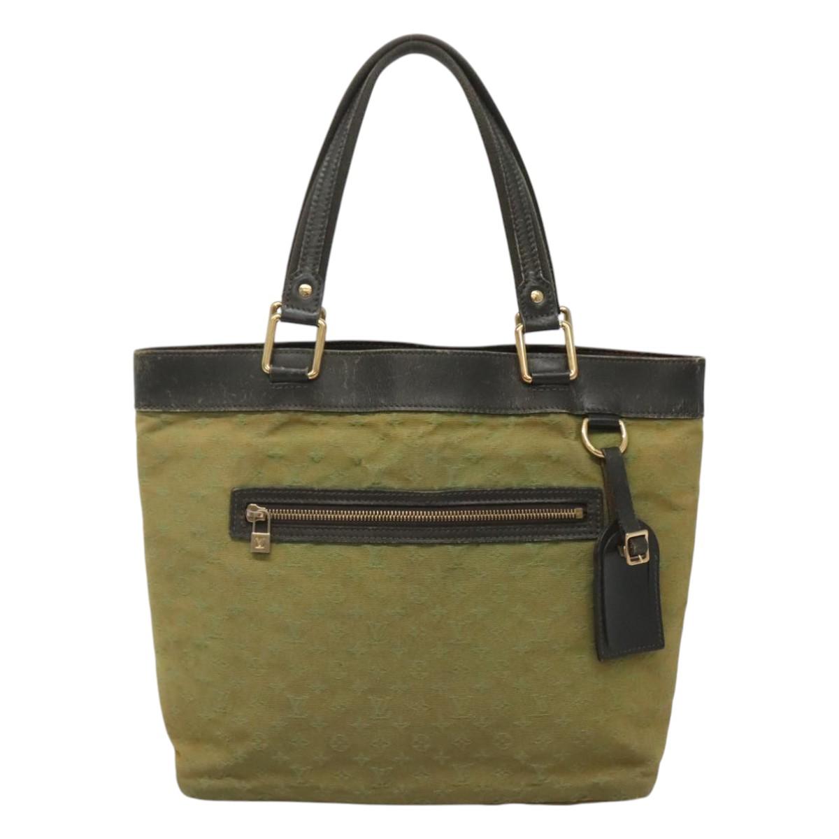 LOUIS VUITTON Monogram Mini Lucille GM Tote Bag TST Khaki M92681 LV Auth th5875