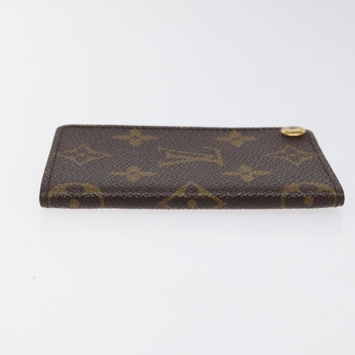 LOUIS VUITTON Monogram Porto Cartes Crdit Pression Card Case M60937 Auth th5884
