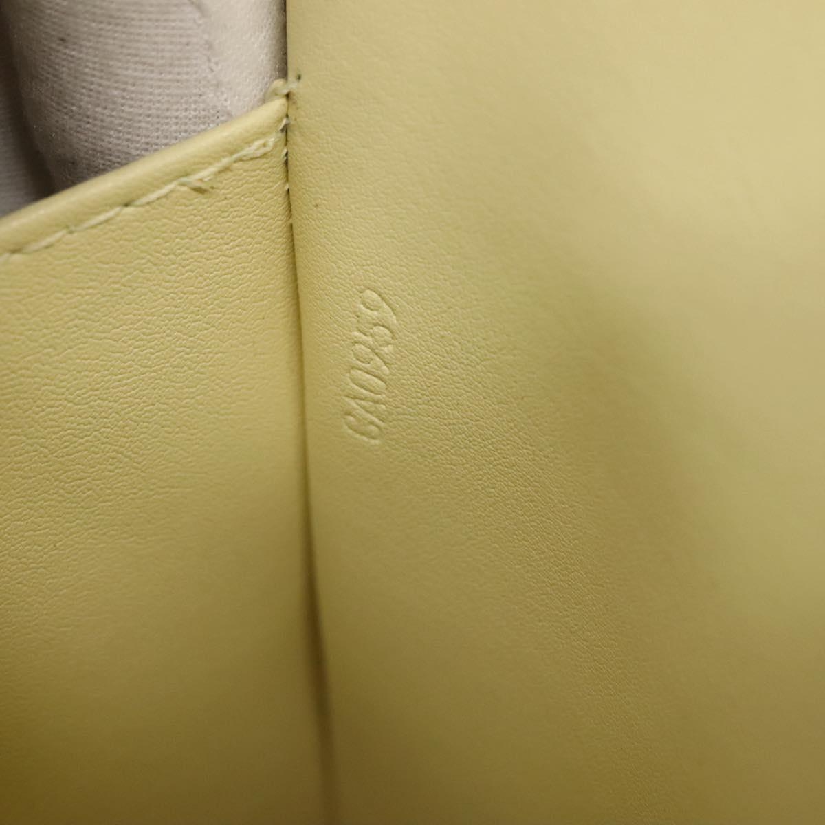 LOUIS VUITTON Monogram Vernis Columbus Tote Bag Lime Yellow M91047 Auth th5893
