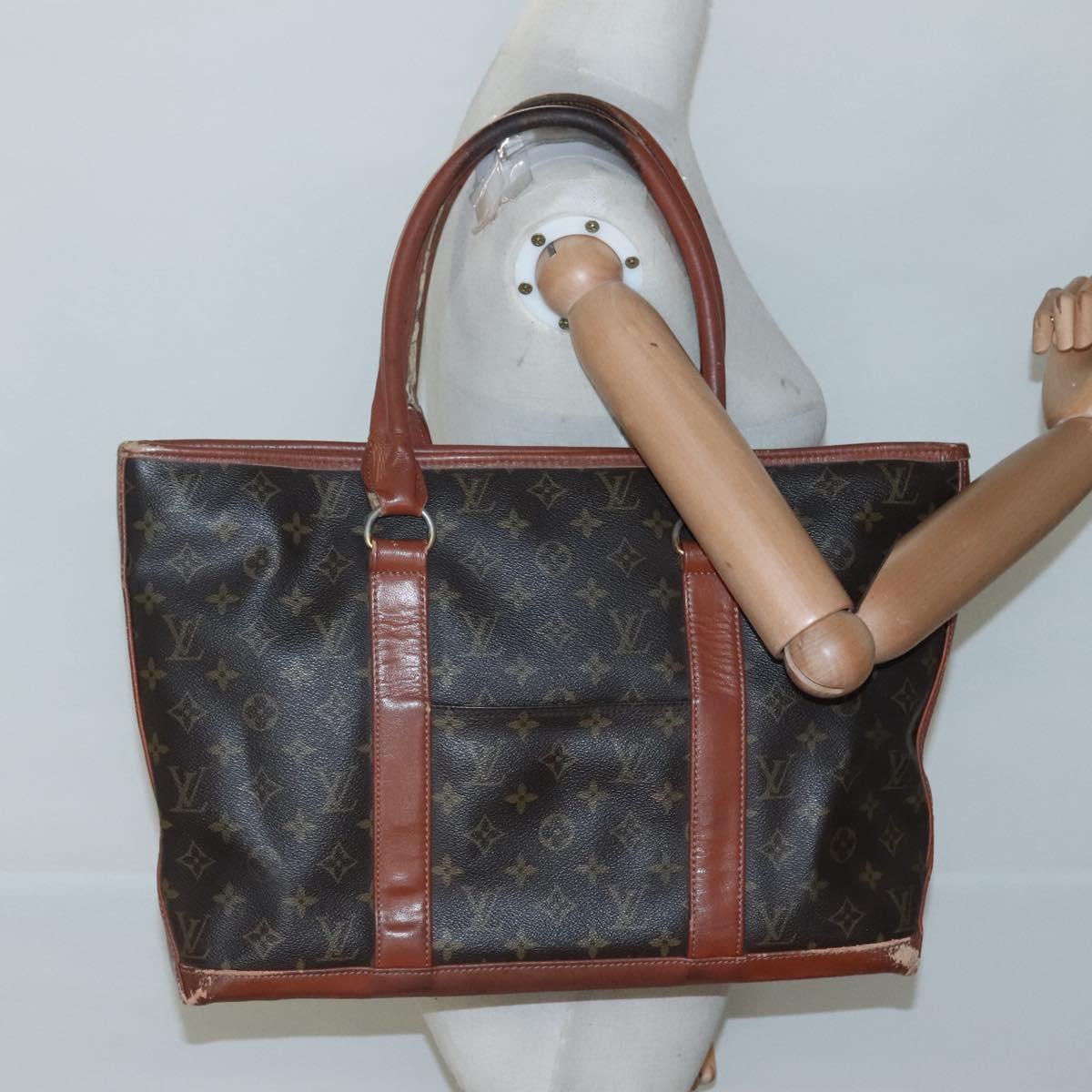 LOUIS VUITTON Monogram Sac Weekend PM Hand Bag M42425 LV Auth th5894