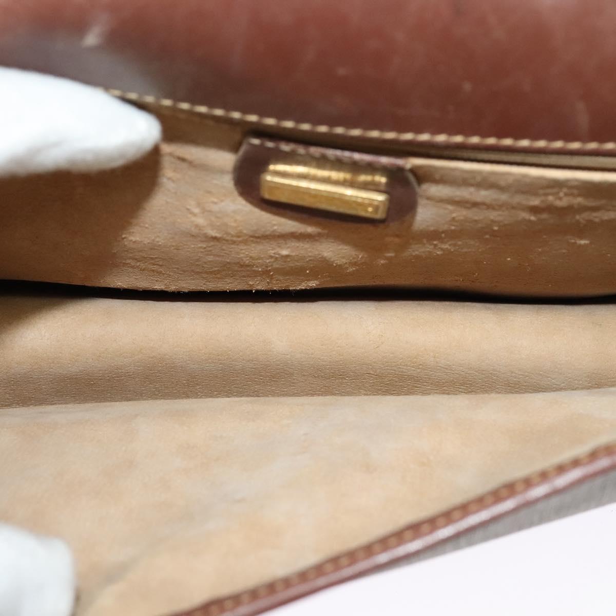GUCCI Micro GG Supreme Web Sherry Line Bag PVC Beige Gold Auth th5905