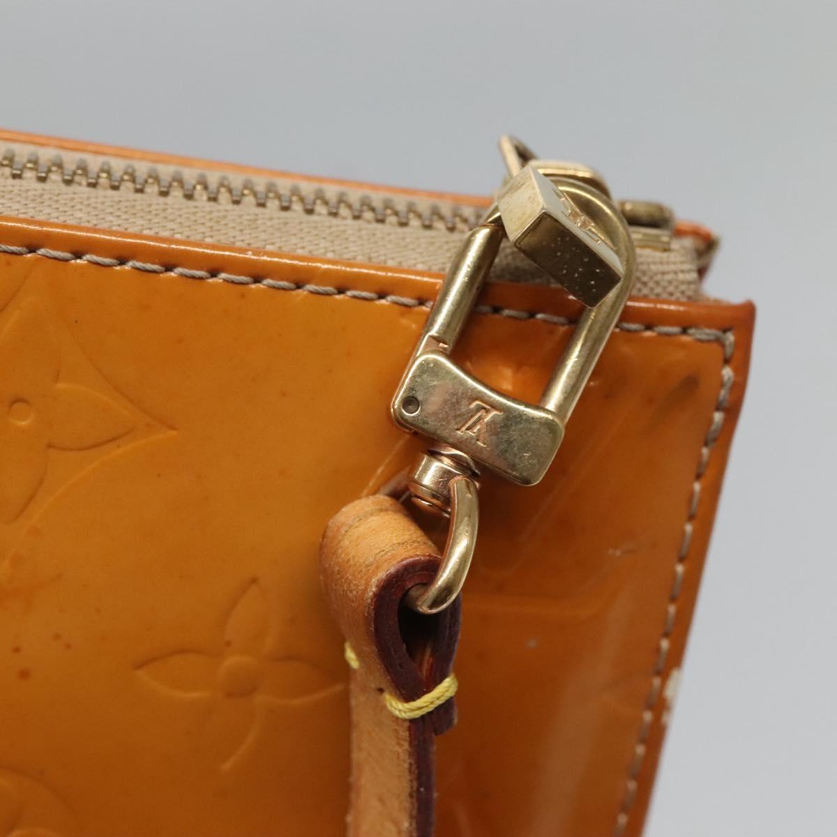 LOUIS VUITTON Vernis Lexington Accessory Pouch Beige M91010 LV Auth th5908