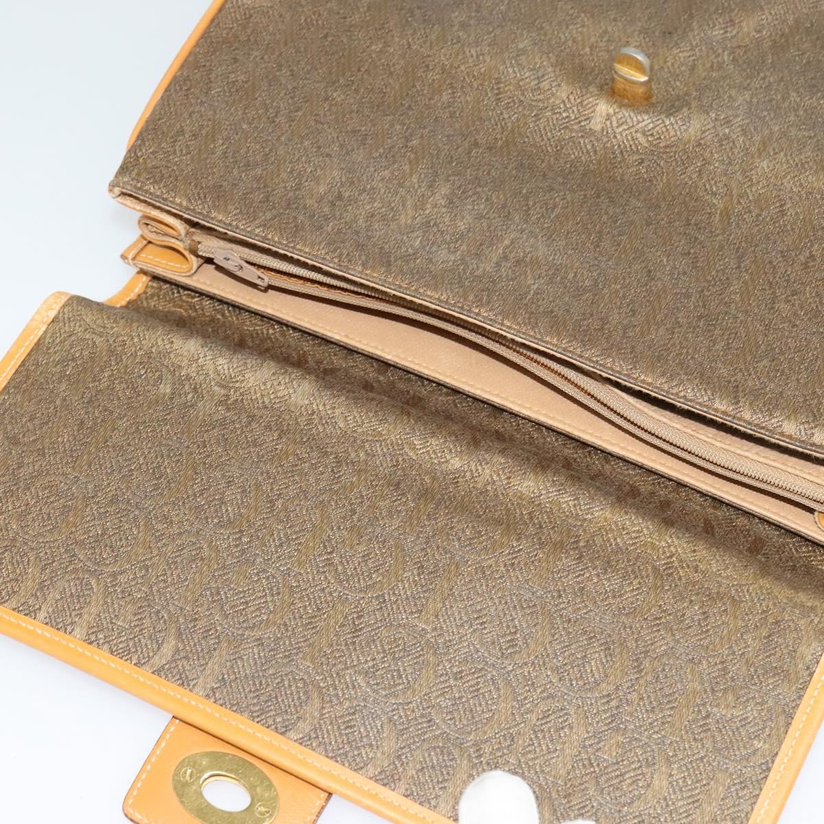 GUCCI Hand Bag Canvas 2way Beige Gold 000 46 0274 Auth th5937