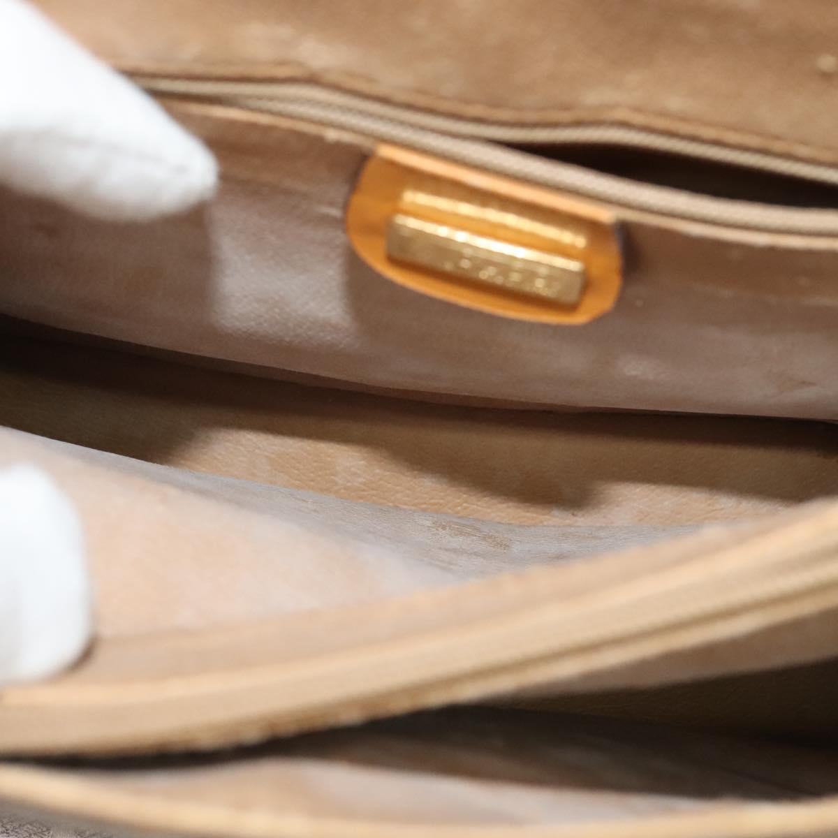 GUCCI Hand Bag Canvas 2way Beige Gold 000 46 0274 Auth th5937