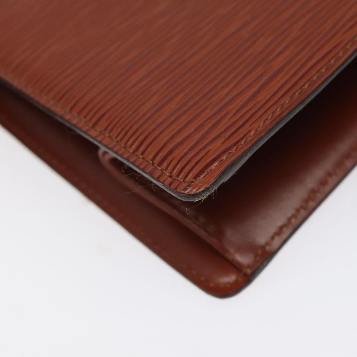 LOUIS VUITTON Epi Trousse Crete Pouch Brown M48403 LV Auth th5942