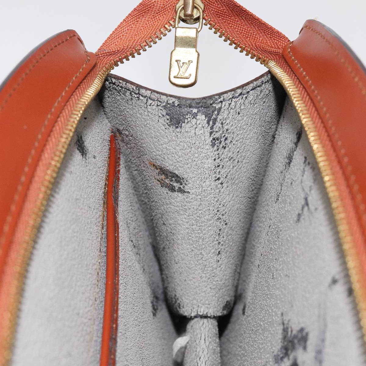 LOUIS VUITTON Epi Trousse Crete Pouch Brown M48403 LV Auth th5942