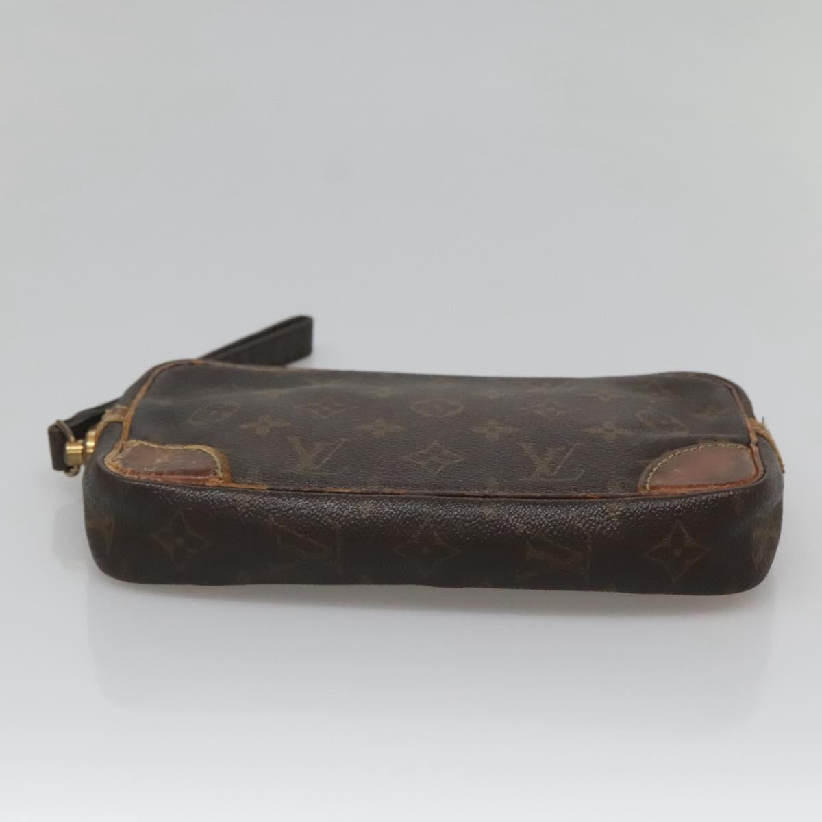 LOUIS VUITTON Monogram Marly Dragonne PM Clutch Bag M51827 LV Auth th5954