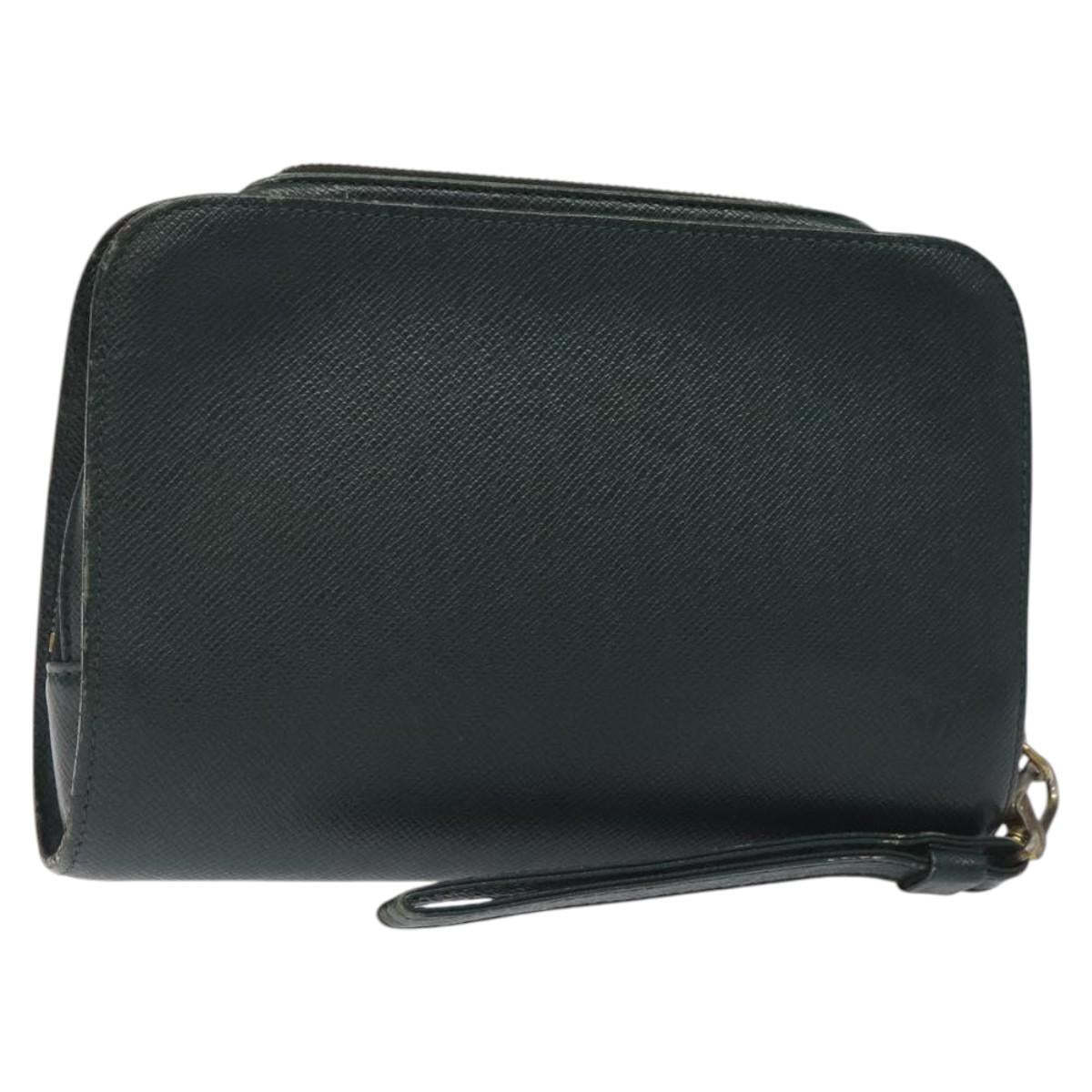 LOUIS VUITTON Taiga Baikal Clutch Bag Epicea M30184 LV Auth th5957