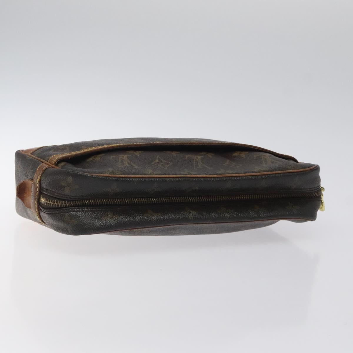 LOUIS VUITTON Monogram Compiegne 28 Clutch Bag M51845 LV Auth th5985